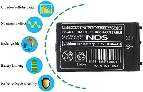 OSTENT Литиево-йонна батерия с голям капацитет от 850 mah + набор от инструменти за Nintendo DS NDS