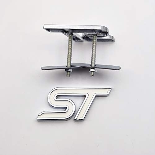 1x Хромиран Метал Лого ST Емблемата на Предната Решетка + 1x 3D Стикер Състезателна Стикер Sport Turbo Икона За Ford Focus, Fiesta