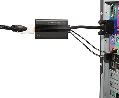 Конвертор видео и аудио SYBA VGA към HDMI Извежда на екрана на компютъра, филми и игри на телевизор и проектор SD-ADA31040