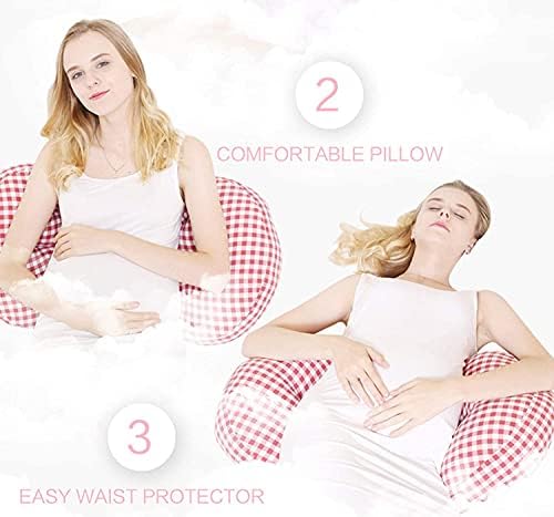 Възглавница за бременни за сън възглавница за цялото тяло, Двойна Клиновидная възглавница за бременни, Страничната въздушна Възглавница за сън, за корема, талията,