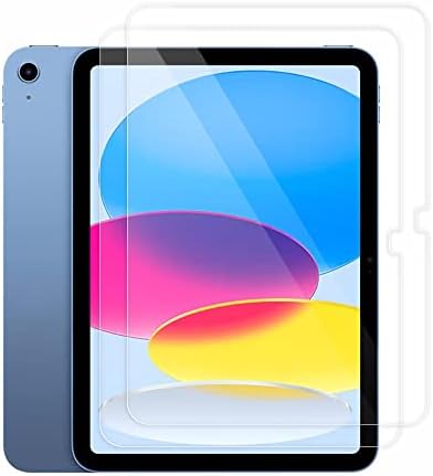 Arisase (2 бр) Защитен слой от закалено стъкло твърдост 9H за iPad на 10-то поколение с диагонал 10,9 инча, издаден през 2022 г., Прозрачен филм за iPad 10,9, защищающая от пръстови отп