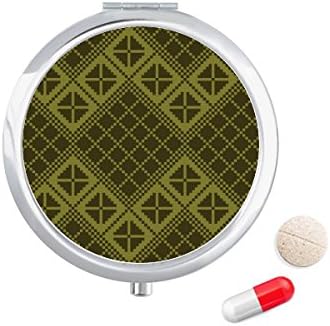 Зеленият Диамант Триъгълник Илюстрация Модел На Калъф За Хапчета В Джоба Кутия За Съхранение На Лекарства Контейнер Опаковка