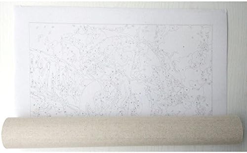 Deco Space Без Рамка Набор от Бои по Номера - Абстрактен Cartoony Пингвин - Направи си сам Стенно Художествено Украса Платно Картина 40x50 см/16x20 см