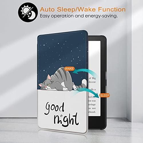 Калъф за Kindle Paperwhite - Дизайн Cool Girl, устойчив на удари smart-калъф с функция за автоматично събуждане /сън, за KPW1-2-3/ Корпус KPW 4/kindle-499/558/658/KPW 5 за DP75SDI