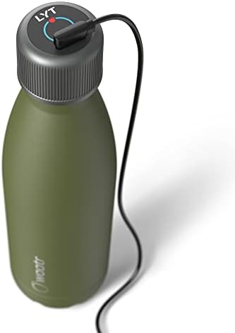 Литиева бутилка CrazyCap - Самоочищающаяся и UV пречистване на вода. Бутилка за вода от неръждаема стомана с двойни стени и вакуум изолация.