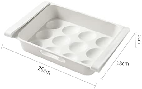 Zerodeko 2 бр. кутия Силози за съхранение Тип Хладилник Хладилник Кутия За Яйца Калъф Контейнер Бял употреба за Плодове Многофункционален Кухненски Домашен Органайзер