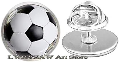 Футболна Брошка - Футболна Брошка подарък - Футболен подарък - Спортен брошка - Спортни украса с топката-Екип украса,М48