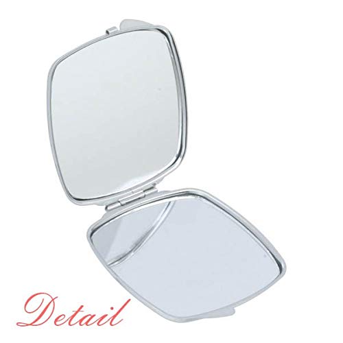 Бяло Огледало с Шарени Гълъби Origa Преносим Компактен Джобен Грим От Двустранния Стъкло