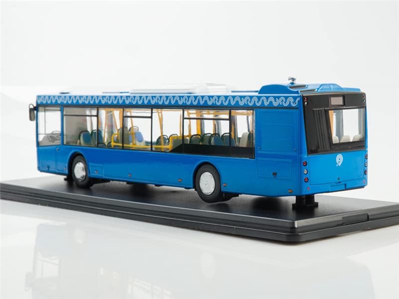 Старт на Мащабни Модели на Руския градски автобус МАЗ-203 Мосгортранс Син 1/43 ABS Камион Отбор Модел