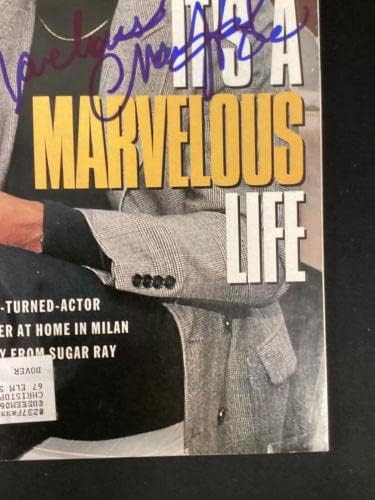 Марвин Hagler подписа на Корицата на Sports Illustrated, Mag 7/2/90 Италия Боксова Auto JSA - Боксови списания с автограф