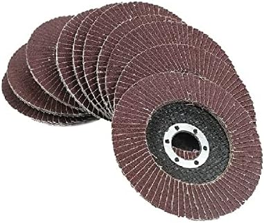Комплект гуми с откидными дискове Stark от 10 теми (4-1/2 x 7/8) С откидными диск от алуминиев оксид с шкурка 60, пакет от 10 бр.