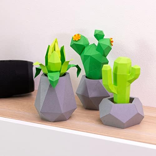 WLL-DP Моделиране на растенията Геометрична Хартиена Скулптура 3D Оригами Пъзел Хартиен Трофей направи си САМ Хартиена Модел Креативни Хартиени