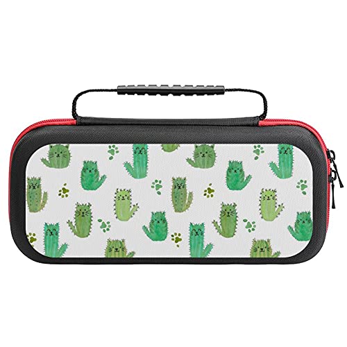 Cactus Котешки Лапи Калъф За Носене На Nintendo Switch Защитен Портативен Твърд Калъф Пътна Детска Чанта