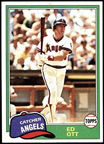 1981 Topps # 810 T, Ed Ott Los Angeles Angels (Бейзболна картичка) NM Angels