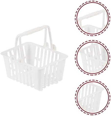 Zerodeko 20pcs Мини-Кошници за пазаруване с дръжка, Детска Кошница за продукти, Малка Дребно Кошница за Пазаруване, Миниатюрни Пластмасови