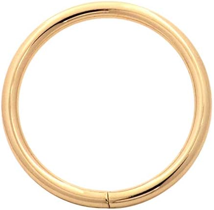 Tianbang Светло Златист О-пръстен на вътрешния диаметър 1,5 Несварное Опаковка от 4