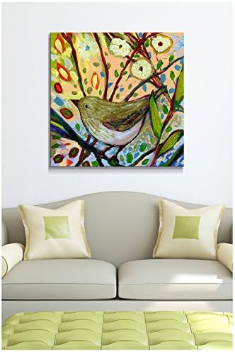 Картината Perfect International Giclée Растянутая стенни живопис Дженифър Ломмерс Bird XVIII художници-Платно, 18 x 18 x 1