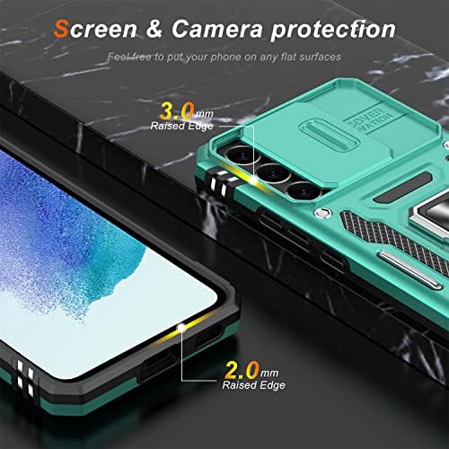 Калъф LUMARKE Galaxy S21 FE с капак за фотоапарат, Калъф Samsung S21 FE с Защитно фолио за екрана е Преминал 16-крак тест на спад,