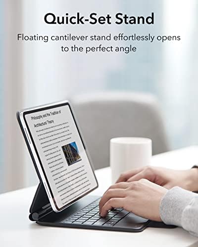 Магнитен калъф за клавиатура с отскок съпротивление esr Магнитен калъф, съвместим с калъф iPad Air 5-то поколение (2022),