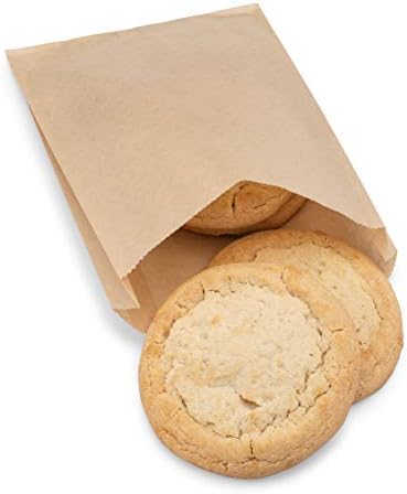 Опаковки за сандвичи от крафт-хартия (200) 6 x 1x 8, които са устойчиви на сух воску и жиростойкие пакети. Идеален за сандвичи, бисквити,