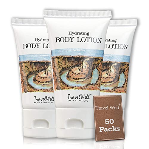 Free toiletries серия Travelwell Landscape за хотели, Лосион за пътуване, 1,0 течни унции / 30 мл, в индивидуална опаковка, 50 тюбиков