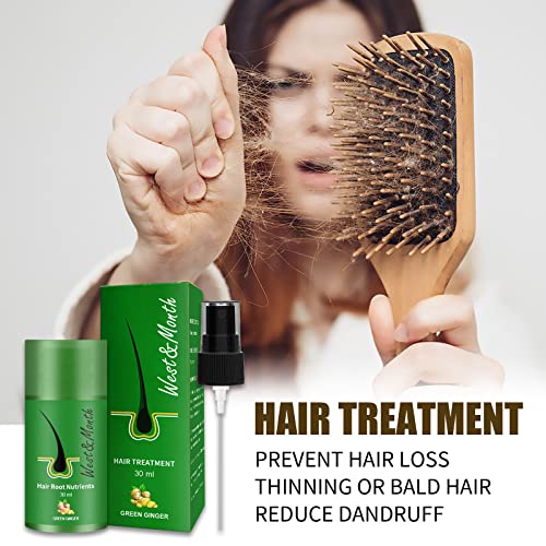 Гореща серум за растеж на коса, спрей за възстановяване на растежа на косата, имбирная копър, за да се предотврати загуба на коса, работят