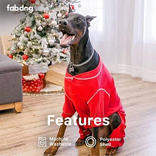 Fabdog Термална пижами Червена 28
