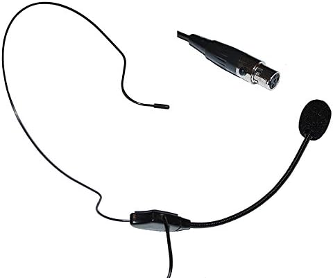 Микрофон Слушалки, Mic w /TA4F с 4-пинов конектор Mini XLR за Shure Wireless