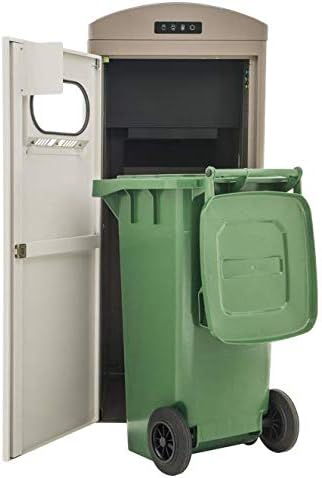 Кошчето за уплътняване на отпадъци на слънчеви батерии CleanCUBE 64gal 240L, съвместимо с мусорным кофа на колела, за да се определи нивото на запълване, Рекламна опаковка, Н