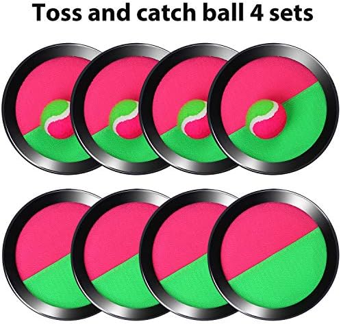 Игра диск Cooraby Подбрасывай и сграбчи топката, 4 комплекта, спортна игра Подбрасывай и сграбчи топката, подходящи за спорт,