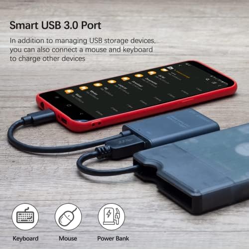 Четец на карти SD, USB Адаптер-C за карти SD / Micro SD и порт USB 3.0, Високоскоростни устройства, четец за карти USB външна
