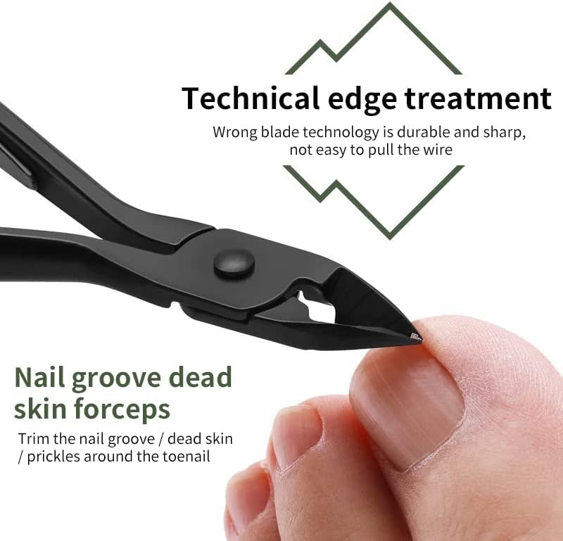 SERDAS нокторезачки Инструментална Стомана Професионален Нож за нокти, Педикюр Ножици за мъртвата кожа Многофункционални Ножици За грижа