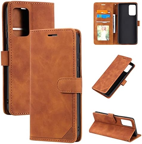Чанта-портфейл с панти капак за Samsung Galaxy A52 4G / 5G Case, Поставка за карти-Фолио, Магнитна Защитно покритие-Фолио, изкуствена кожа