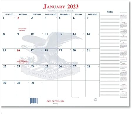 Попивателна за настолни бележници Unicor Calendar Fed, 22 x 18, на 13 месеца по юлианския календар, от 2023 до 2024 година
