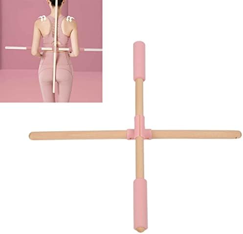 Инструменти за стрии Luqeeg Yoga Stick - Дървена Пръчка за йога с Открити Рамене и отворен гръб, Придържайте се към Пранаяма,