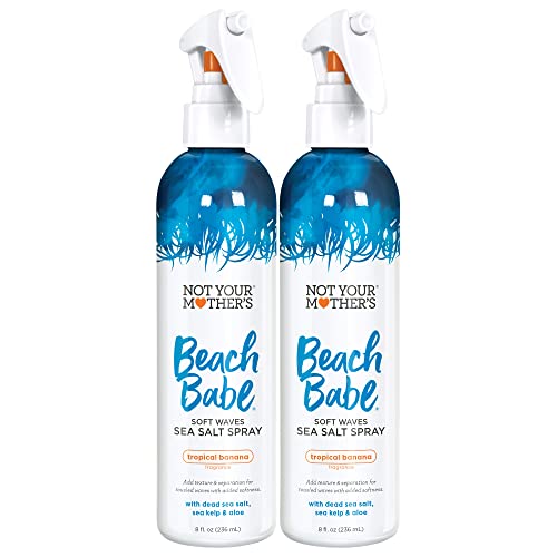 Not Your Mother ' s Beach Бейб Soft Waves Спрей с морска сол - 8 течни унции - Спрей за взъерошенных коса - Без усилие създава меки и разрошени вълна (8 унции, 2 опаковки)...