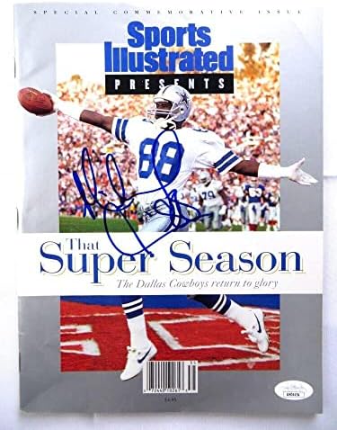 Майкъл Ървин Подписа на Списание Спортс илюстрейтид с Автограф от 1993 JSA AH04454 - Списания NFL С автограф