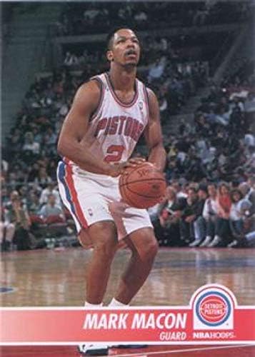 1994-95 NBA Hoops Series 161 Марк Мэйкон Детройт Пистънс Официална баскетболна търговска картичка, направена SkyBox