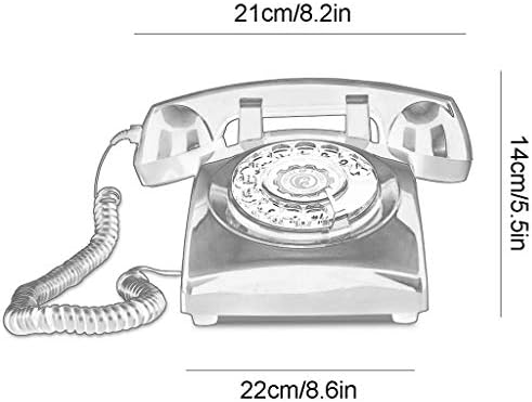 Qdid Телефон в Ретро стил / Телефон с превръщането набор от числа / Ретро телефон / Класически настолен телефон с превръщането
