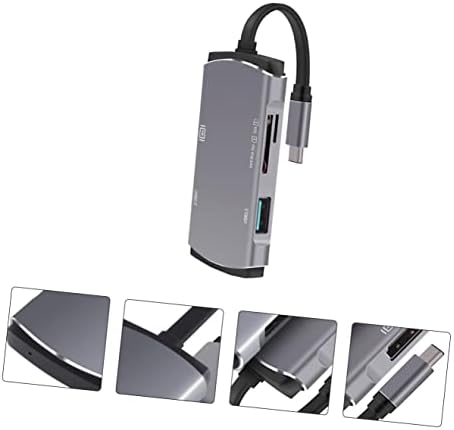 SOLUSTRE 1 бр. за USB-карти Type-c, Лаптоп, SD-устройства, Четец с USB Порт, Конвертор, Център, Компютър, Многофункционални Видеоприводов