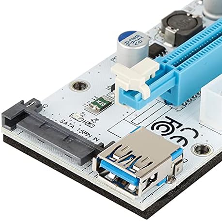 Съединители 008S PCIe от 1x до 16x Express Странично Card Графичен Удължител Pci-e Странично 60 см, кабел USB 3.0 от SATA до 6Pin,
