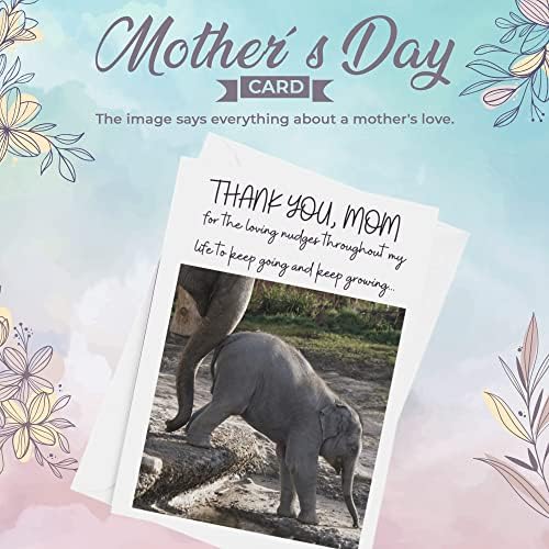 Картичка за Деня на майката | Premium качество | Картичка за Деня на майката от дъщеря ми | Поздравителна картичка с любов за мама | пощенска Картичка от Деня на майката |