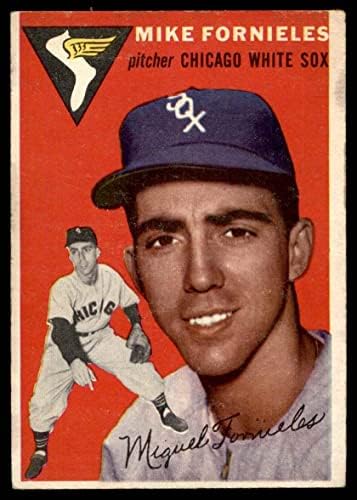 1954 Topps 154 Майк Форниелес Чикаго Уайт Сокс (бейзболна картичка) VG White Sox