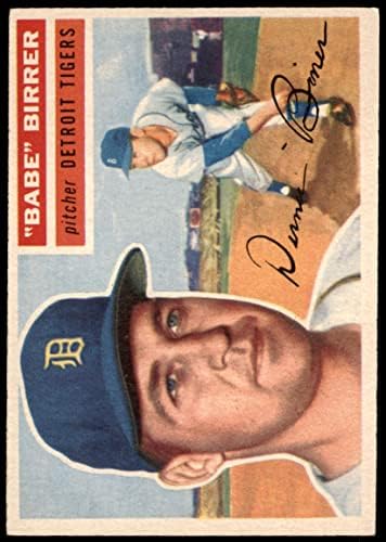 1956 Topps 84 Бейб Биррер Детройт Тайгърс (Бейзболна картичка), БИВШ Тайгърс