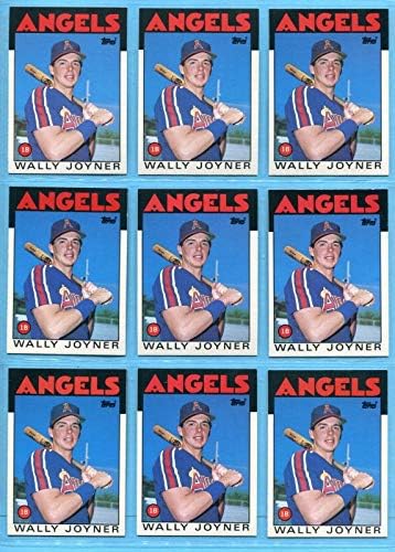 1986 Топпс търгувам партида №51T Уоли Joyner Angels от 18 бейзболни картички за начинаещи NM - Бейзболни картички за начинаещи