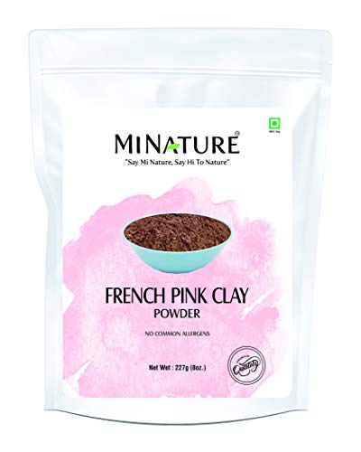 комбинирана френска Зелена глина minature и прах от френската розова глина 227 гр (8 унции) | За всички типове кожа | Натурална | За приготвяне на сапун, маска за лице
