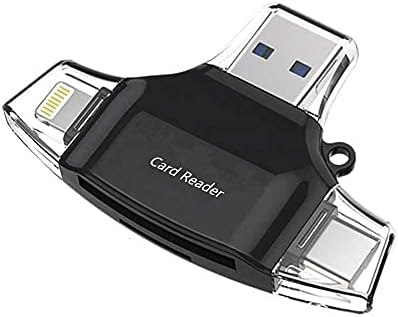 Смарт притурка BoxWave, съвместима с Acer Aspire 5 (A515-45) - Устройство за четене на SD карти AllReader, четец за карти microSD, SD, Compact