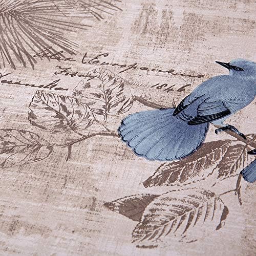 SimpleLife4U Blue Birds Информация за Книга С Картина на Ръкописен текст Самоклеящийся Подложка За Рафтове Стикер За Шкафче 17,7 Инча