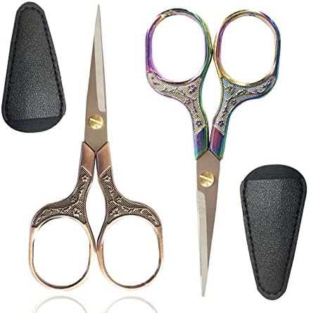 Ножици за подстригване на косата, годината на Реколтата ножици - 2 опаковки, Женски Ножици за лице, Мъжки Ножица за Мустаци,