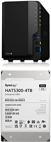 Synology NAS DiskStation DS220+ (2 отделение) - Комплект твърди дискове HAT5300 с капацитет 4 TB